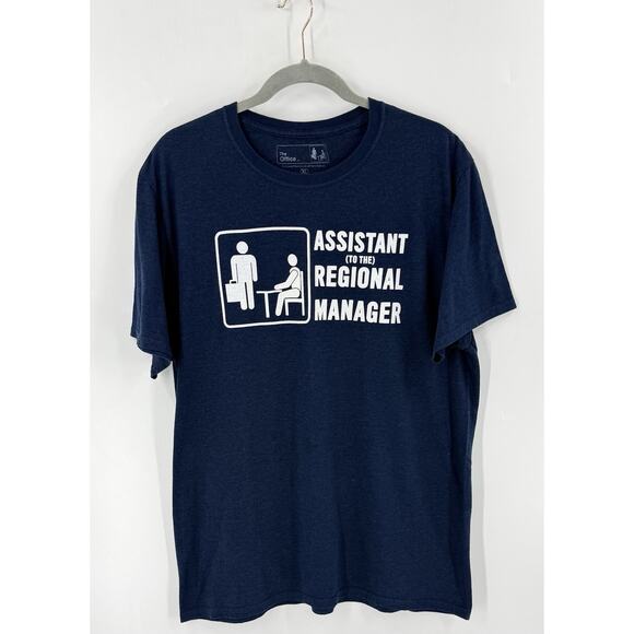 The Office T Shirt Size XL Blue Assistant To The Regional Manager Graphic Tee - Picture 5 of 5